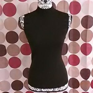 Ann Taylor sleeveless wool mockneck
